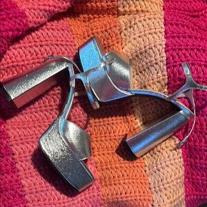 Silver Platform Women's Shoes